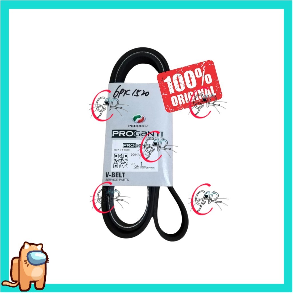 FAN BELT 6PK1520 ORIGNAL PERODUA ARUZ 1.5 / TOYOTA RUSH 1.5 F800 / AVANZA 2016> F653 F654 9004A-38R0