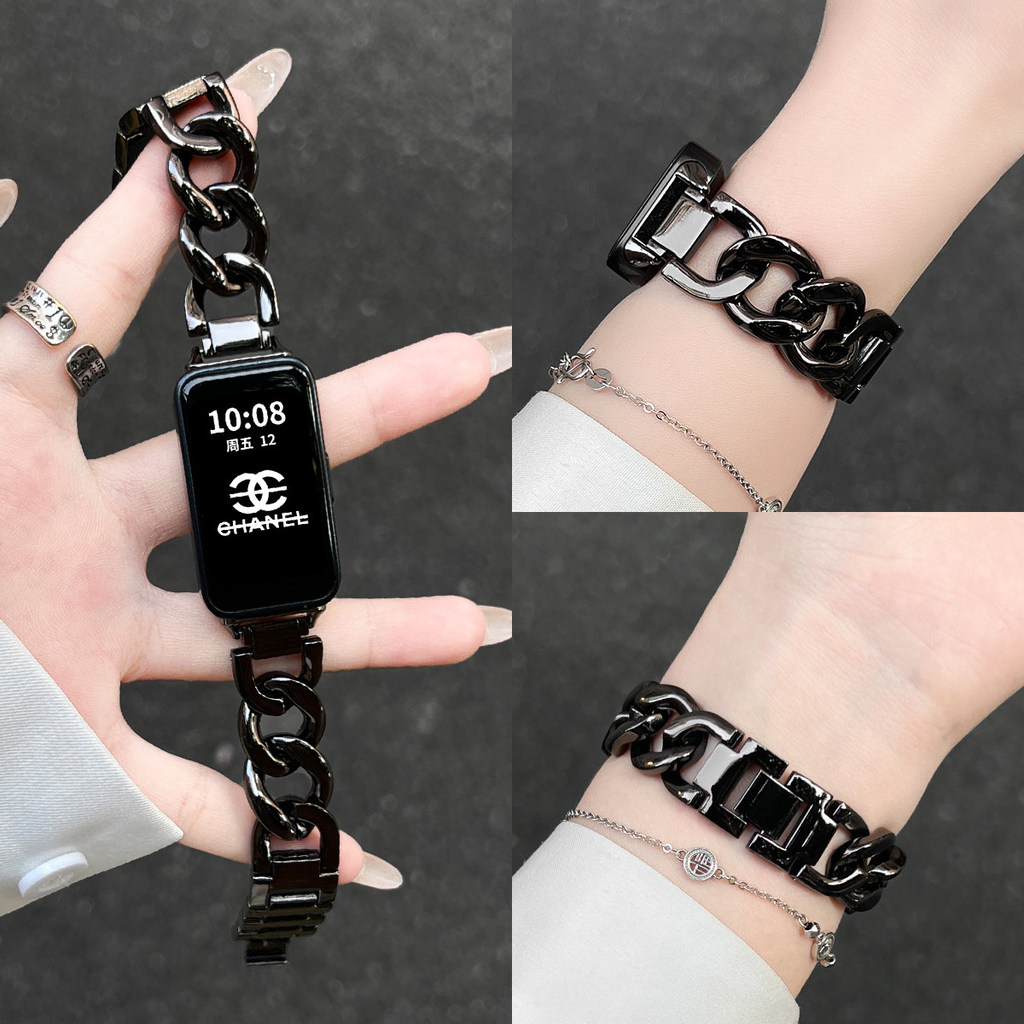 สายสแตนเลสสําหรับ Huawei Band 11 Band 11 Pro โลหะสําหรับ Huawei นาฬิกา 10 9 8 คาวบอย Watchband อุปกรณ์เสริม