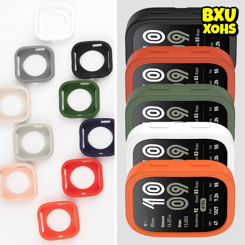 เคสซิลิโคน for Smart Watch Amazfit Bip 6 ผ้าหุ้มหน้าจอยางกีฬาอ่อน ชุดปกป้อง โครงกระดุม อะไหล่เสริม