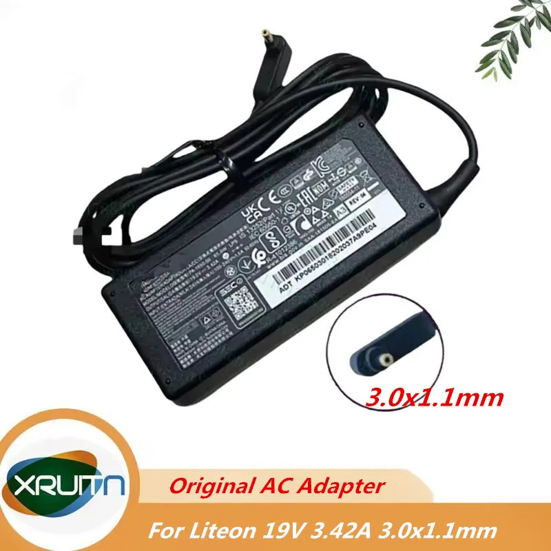 Original LITEON PA-1650-50 19V 3.42A 65W 3.0x1.0 มม.อะแดปเตอร์ AC สําหรับ ACER แล็ปท็อปแหล่งจ่ายไฟ A