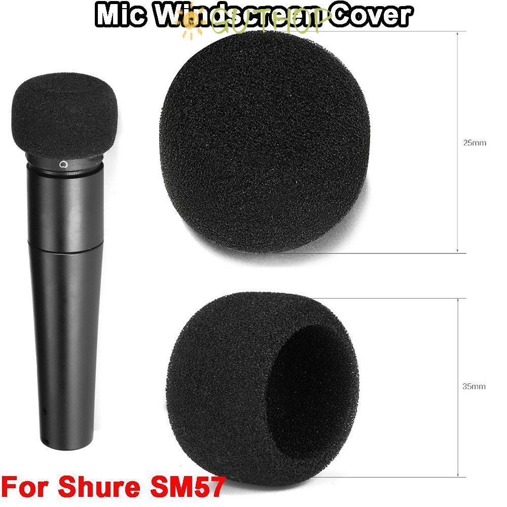 GUTHOP ฝาครอบกระจก Mic, เปลี่ยนไมโครโฟนกันลม Pop Filter, การเพิ่มประสิทธิภาพเสียง Flocked ฟองน้ําโฟม