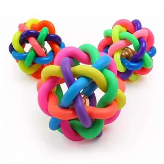 1pcs เส้นผ่านศูนย์กลาง 6 ซม. Squeaky สัตว์เลี้ยงสุนัข Ball ของเล่นสําหรับขนาดเล็กยาง Chew Puppy ของเล่นสุนัขสุนัขสัตว์เลี้ยง brinquedo cachorro