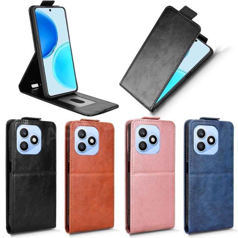 ปลอกสําหรับ Honor X8d X8C 4G 5G 2026 Flip Vertical Case Flip Up และ Down Leather Phone Case Card Slo