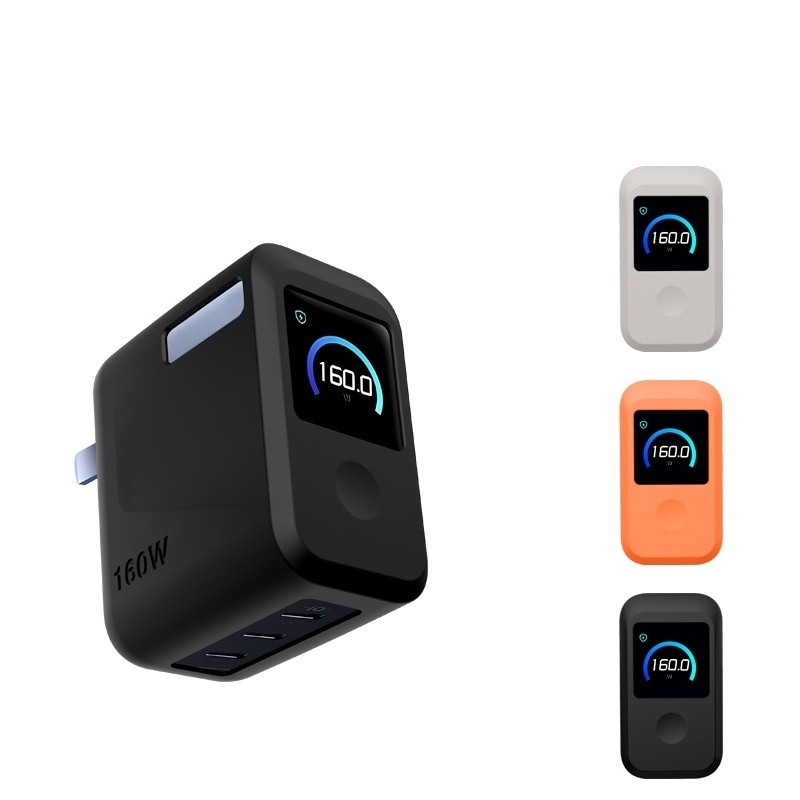 สําหรับ Anker Prime 160W Charger Case,ฝาครอบป้องกันซิลิโคนสําหรับ Anker Prime 160W 3-Port Smart Disp