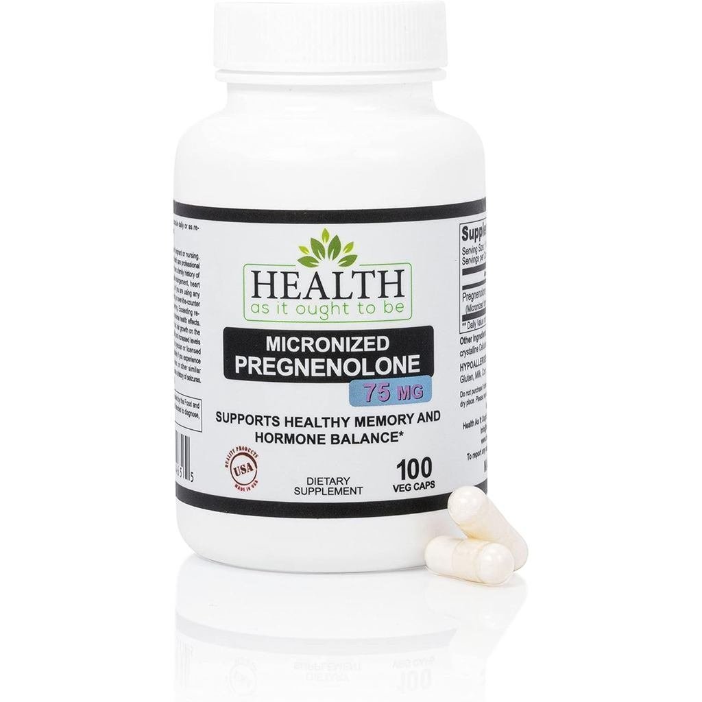 Health As It Ought To Be Pregneneolone 75mg อาหารเสริม – รูปแบบไมครอนเพื่อการดูดซับที่เพิ่มขึ้นสําหร