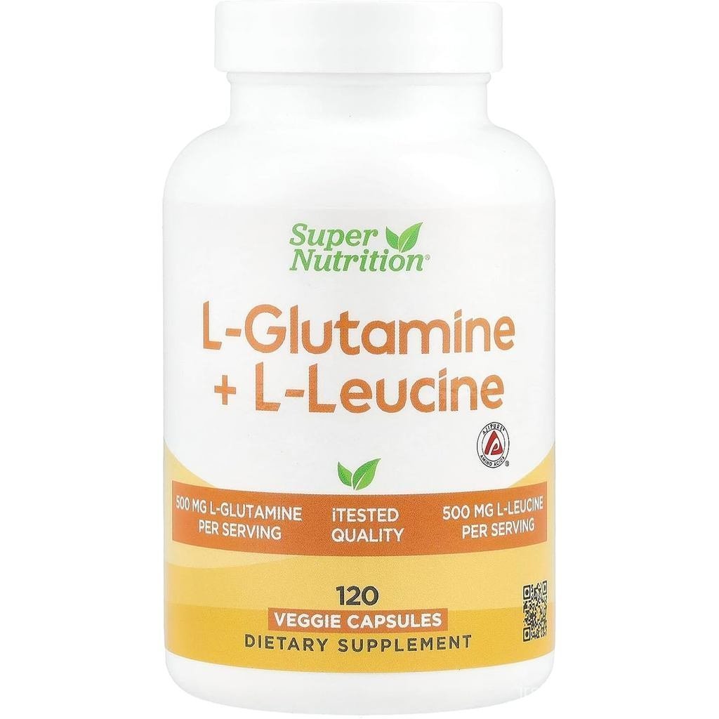SuperNutrition LL-glutmine+L-Leucine,120แคปซูลมังสวิรัติ