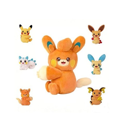 ของแท้ Pokemon TCG จีน SC Nuzzle Cheeks ตุ๊กตาของเล่นของขวัญ