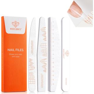 Modelones ที่ขัดเล็บและตะไบ 4 แบบสองหน้า 100/180 ล้างน้ำได้ …