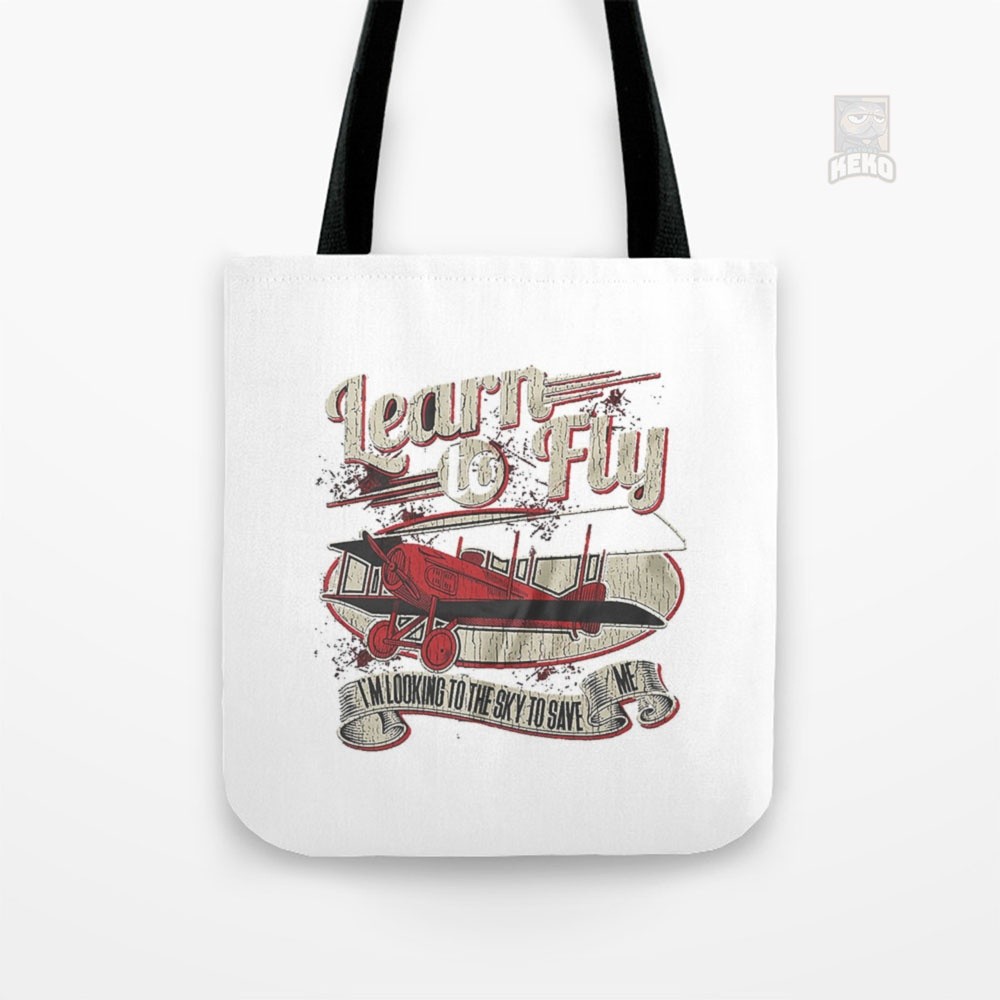 FF Learn To Fly Canvas Tote Bag