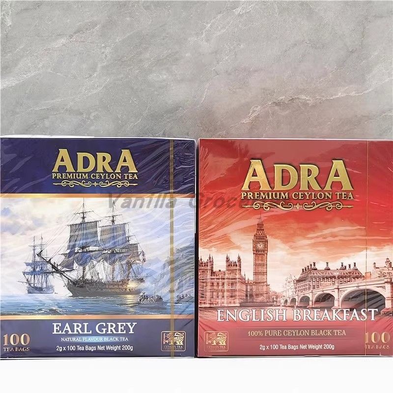 200g ศรีลังกา Adra Premium Ceylon Tea Earl Grey Ceylon Black Tea Bag ถุงชา 1.10
