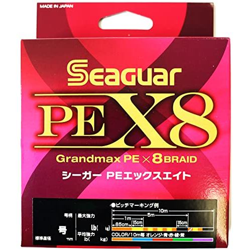 Seaguar Line PE Line Seaguar PE X8 Fishing PE Line 400m Size 2, 35lb (15.9kg) Multi