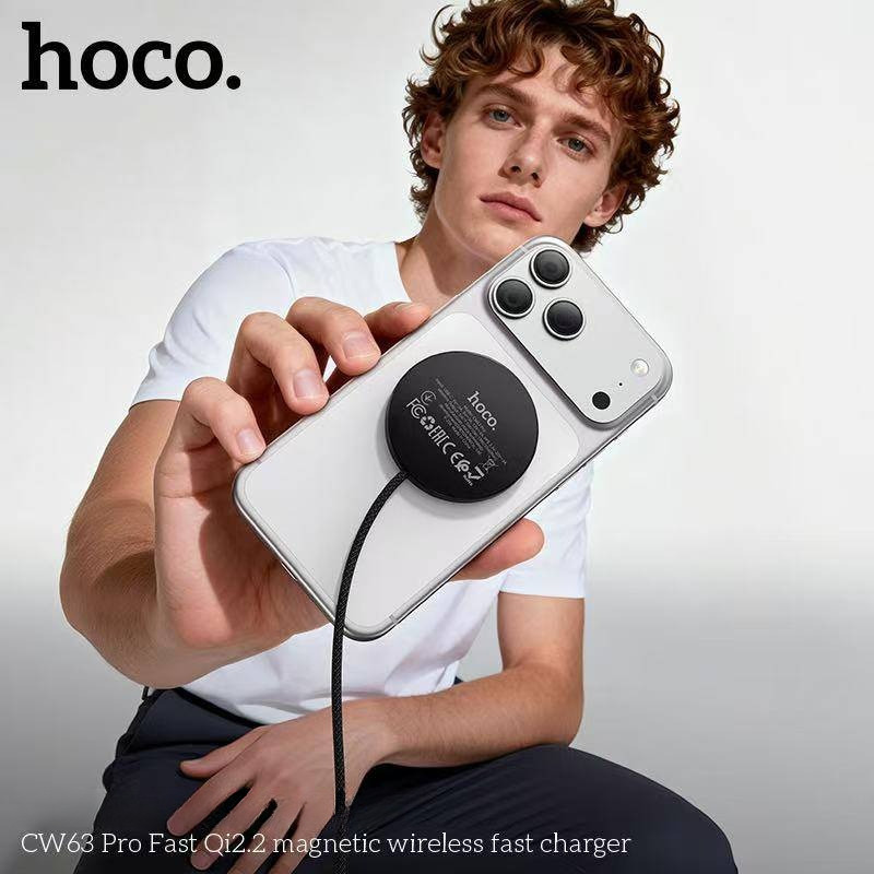 HOCO CW63 Pro แท่นชาร์จไร้สาย Qi2.2 ชาร์จเร็ว 25W  แม่เหล็กดูดแน่น Wireless Fast Charger hc6 ราคา ถูกที่สุด ดีลบีเคเค แกลเลอรีภาพที่ 7