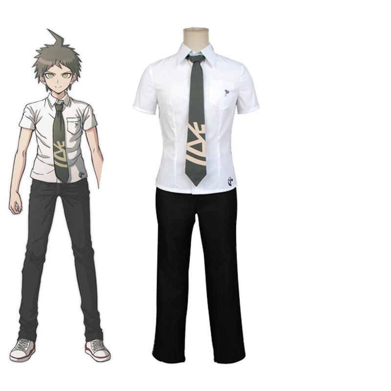 Hinata Hajime Dangan Ronpa เครื่องแต่งกายสำหรับคอสเพลย์เป็น Amine สำหรับฮาโลวีン