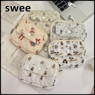 กระเป๋าใส่เหรียญกุญแจ SWEE พกพาสะดวก ออกแบบลายquilting สไตล์…