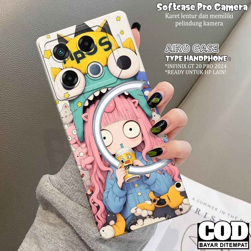 เคส HP ล่าสุด INFINIX GT 20 PRO 2024 - INFINIX GT 20 PRO 2024 Softcase - CARTOON Fashion Case - INFI