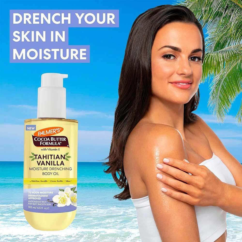 Palmer's Cocoa Butter Formula Body Oil, Moisture-Infusing Tahitian Vanilla