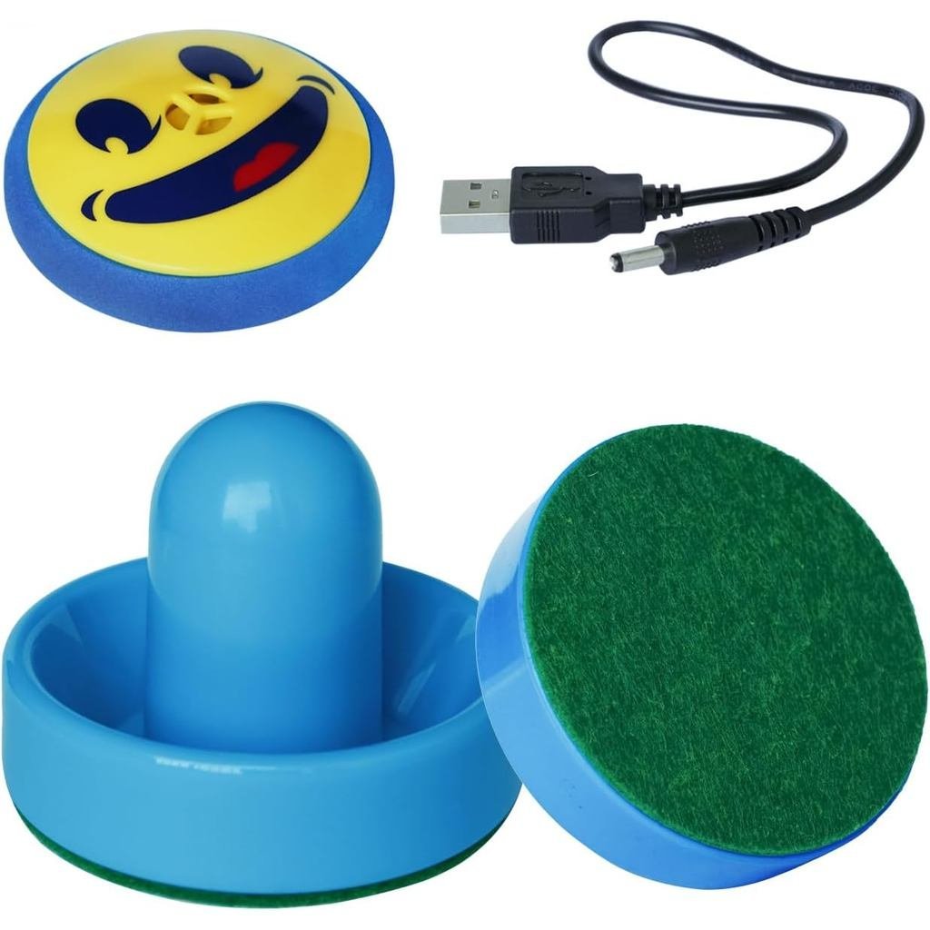 ชุดชาร์จ Hover Air Hockey พร้อมปั๊ดเล่นได้บนพื้นผิวแบน ประกอบด้วย 2 อัน