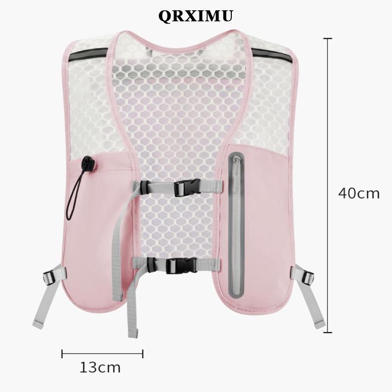 แจ็คเก็ตวิ่งระบายอากาศ มีกระเป๋าเป้สะพายหลัง และกระเป๋าหน้าสำหรับการใช้งานกลางแจ้งและการเดินป่า - รูปที่ 2