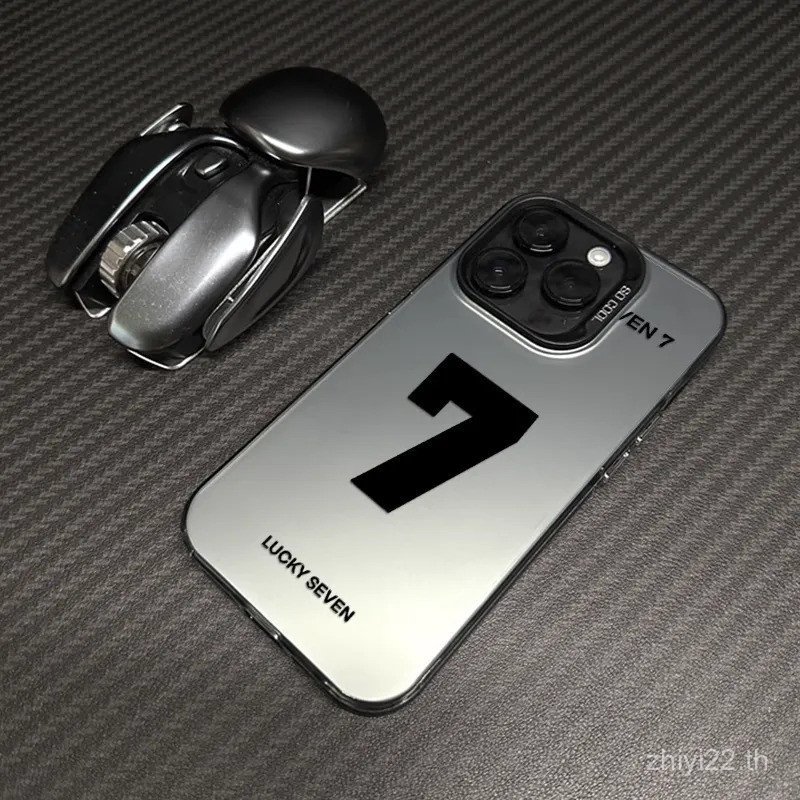 โชคดีเบอร์ 7 Minimalist High-End Feeling 2026 แฟชั่นสไตล์ใหม่ป้องกันกรณีเหมาะสําหรับ iPhone 17promax 13 15plus Shock-Resistant 16pro 12promax 17air xs 8plus xr 16 Shock-Resistant เคสโทรศัพท์