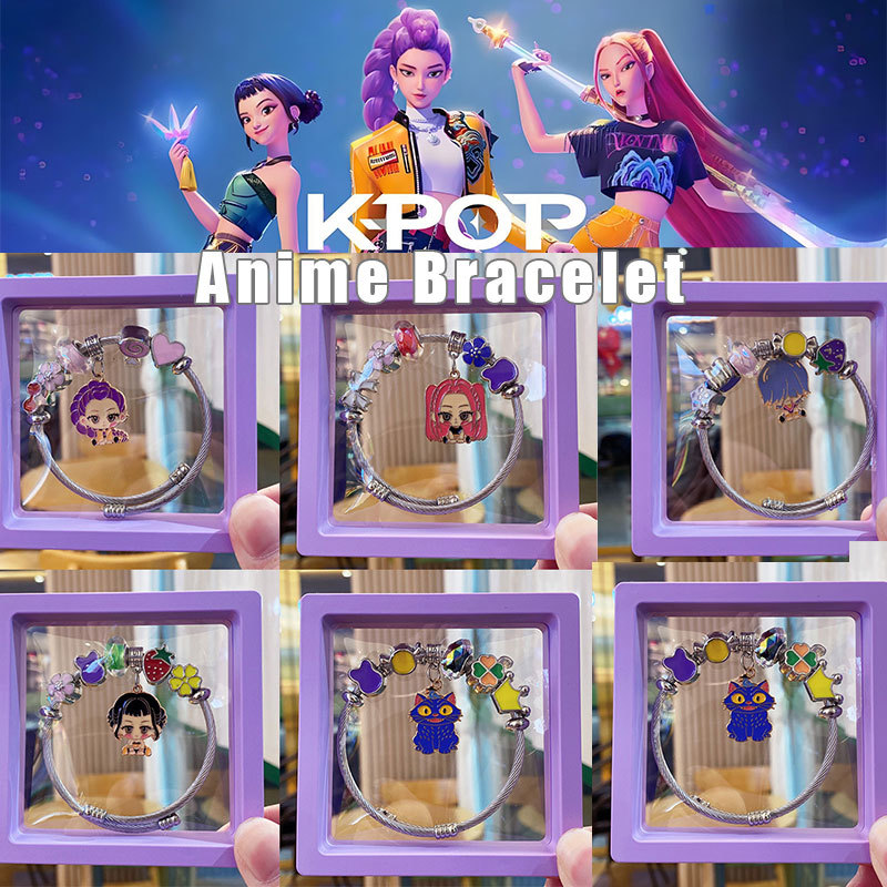 สร้อยข้อมือ KPop Rumi Zoey MiraPendant เครื่องประดับอะนิเมะรุ่นของเล่นเด็กของขวัญ