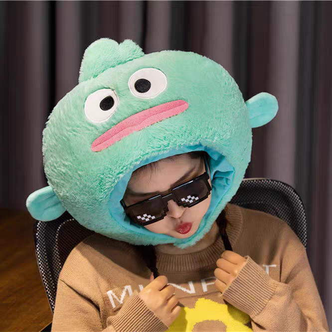 ‍ ‍ ‍ ‍ ‍ Miang Red Red Red Cat Hat Hat Hat Hat Hat of Little Monster Hunton Plush Headgear Hat syml