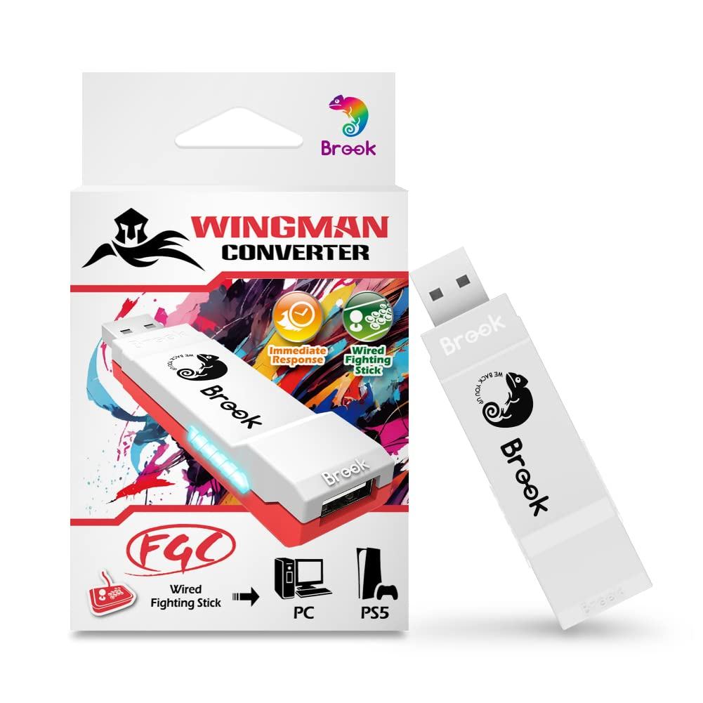 Brook Wingman FGC Fighting Stick Converter Wingman FGC Fighting Stick Converter เข้ากันได้กับ PS5PS4