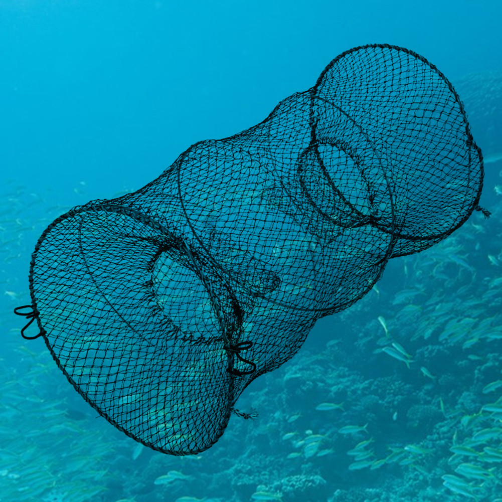 Folding Crab Trap Shrimp Fish Trap Crab Catcher Net Fishing Net Cage Telescopic Fishing Traps Net fo