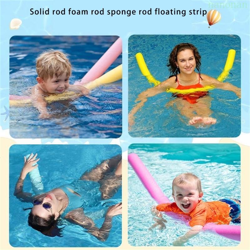 Nan ท่อลอยน้ํา Foam Pool Noodles บะหมี่ว่ายน้ําสําหรับกิจกรรม Pool Lake ความยาว 60 นิ้ว