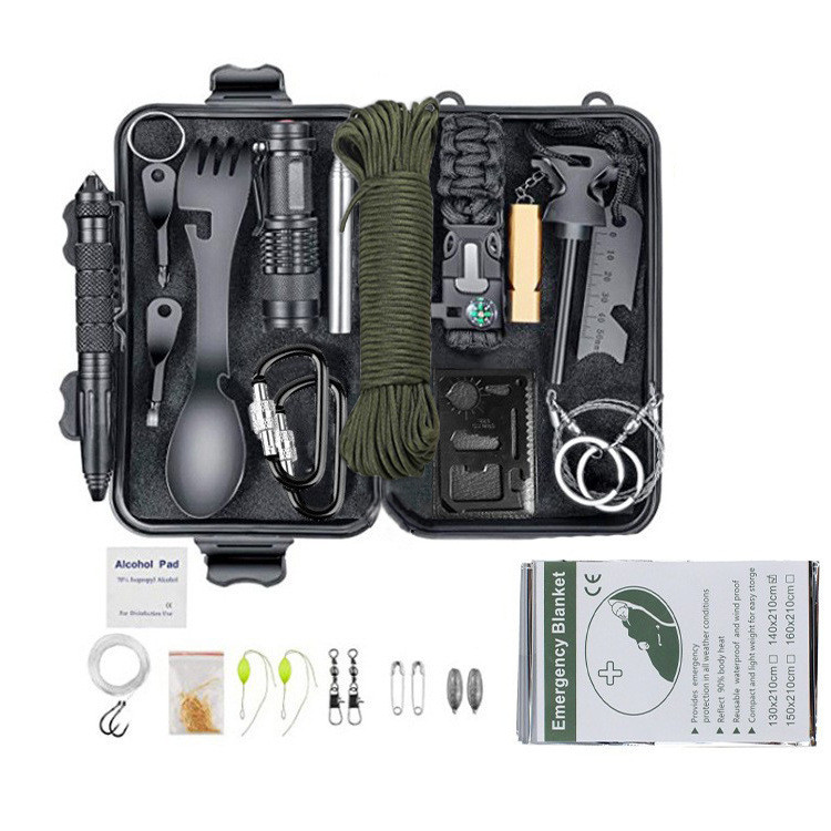 Outdoor Survival Emergency Kit Outdoor Survival Emergency Kit Survival Combination Tool Set First Ai