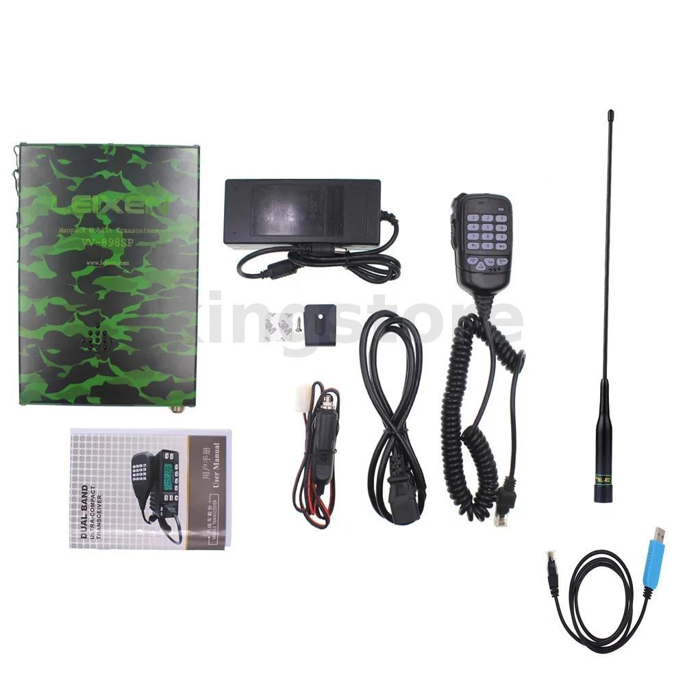 VV-898SP Dual-Band เครื่องรับส่งสัญญาณวิทยุมือถือ 25W 12000mAh แบตเตอรี่ 136-174MHz 400-470MHz USB F