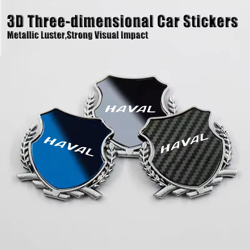 สังกะสีอัลลอยด์รถ Fender Emblem เลเซอร์โลโก้หน้าต่างสําหรับ Haval M4 H2 H3 H6 H5 H9 H8 H7 H6Sport Co