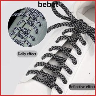 เชือกผูกรองเท้า BEBET ขนาด 100 ซม./140 ซม., สะท้อนแสงสีสันสด…