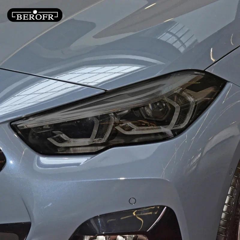ไฟหน้ารถ Tint สีดําป้องกันฟิล์มโปร่งใส TPU สติกเกอร์อุปกรณ์เสริมสําหรับ BMW 2 Series F44 Gran Coupe 