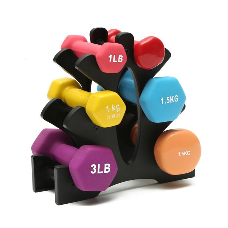 NewWellKnownEpic 3-Layer Dumbbell Storage Stand สำหรับฟิตเนสรายการที่บ้านและออฟฟิศ