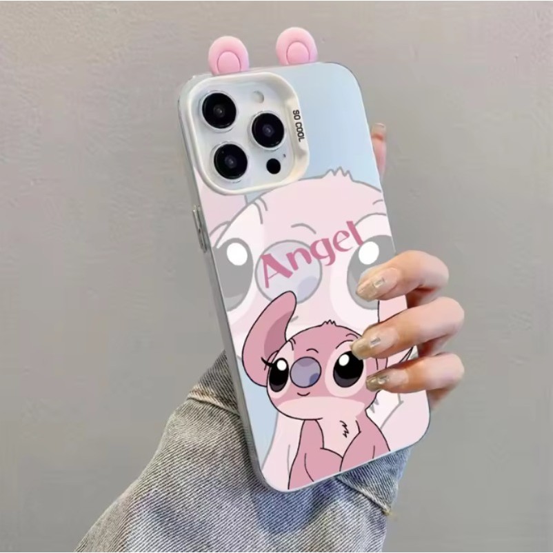 For itel S25 Ultra S23 Plus A90 A80 A70 A60 A50 A50C A48 A05S RS4 P65 P38 P36 Pro น่ารัก Stitch และ 