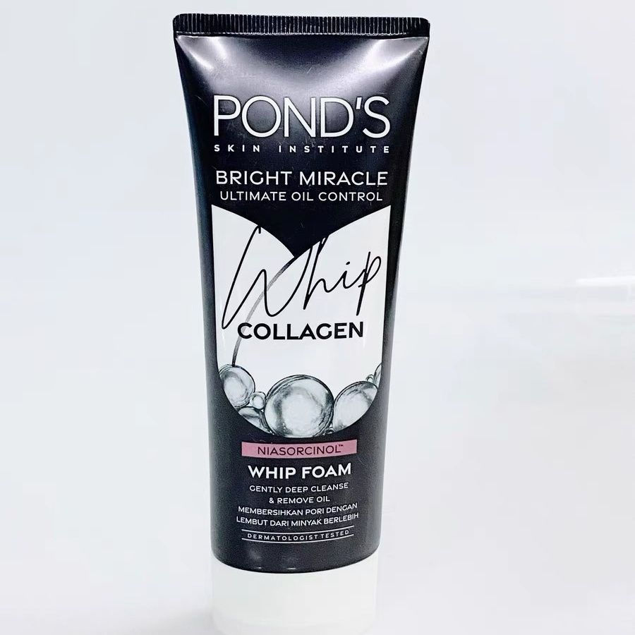 Hong Kong Thailand Ponds Facial Cleanser ทําความสะอาดล้ําลึกโปร่งแสงสีดําเปิดใช้งานถ่าน Moisturizing