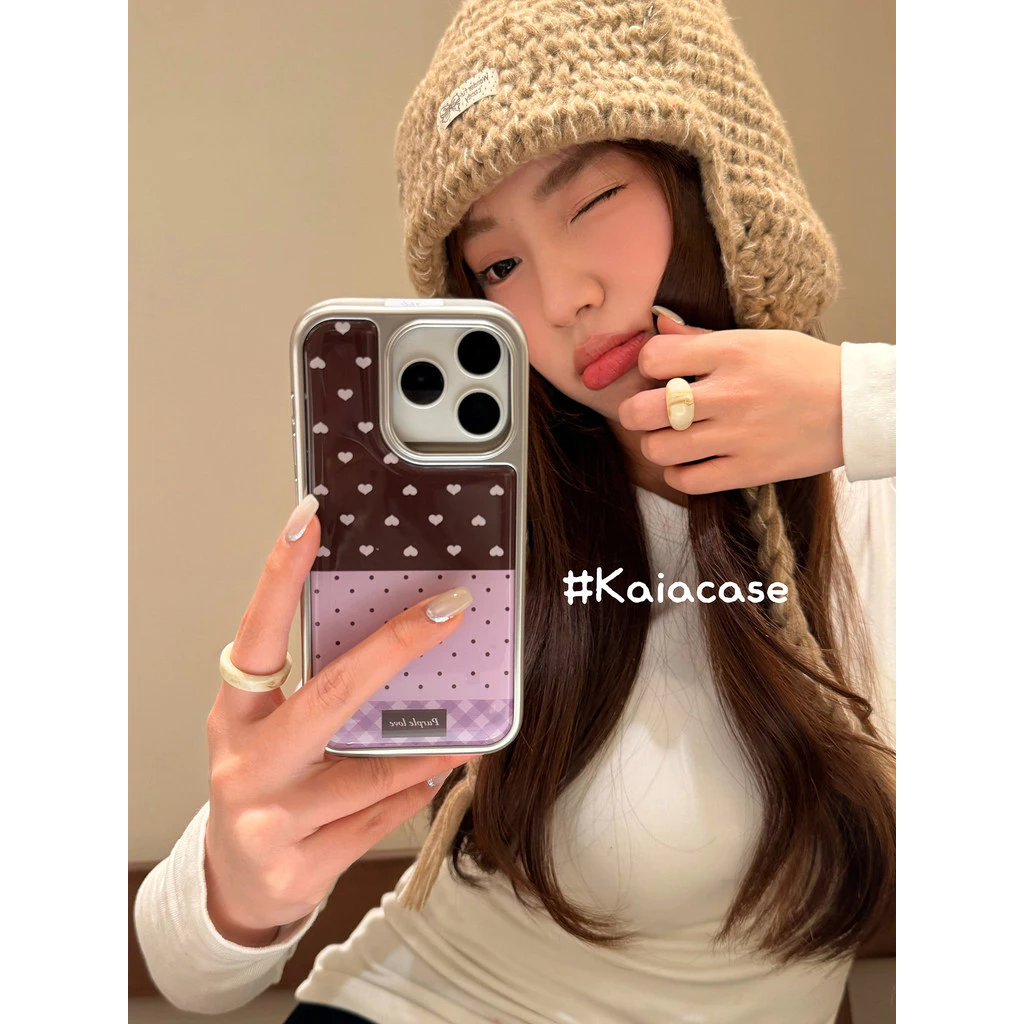 Simple Love Polka Dot เคสโทรศัพท์ Drop-Resistant สําหรับ iPhone 17 Promax 16 Promax 15 Promax 11 12 13 14plus 15plus 16e 16plus 15pro 17air