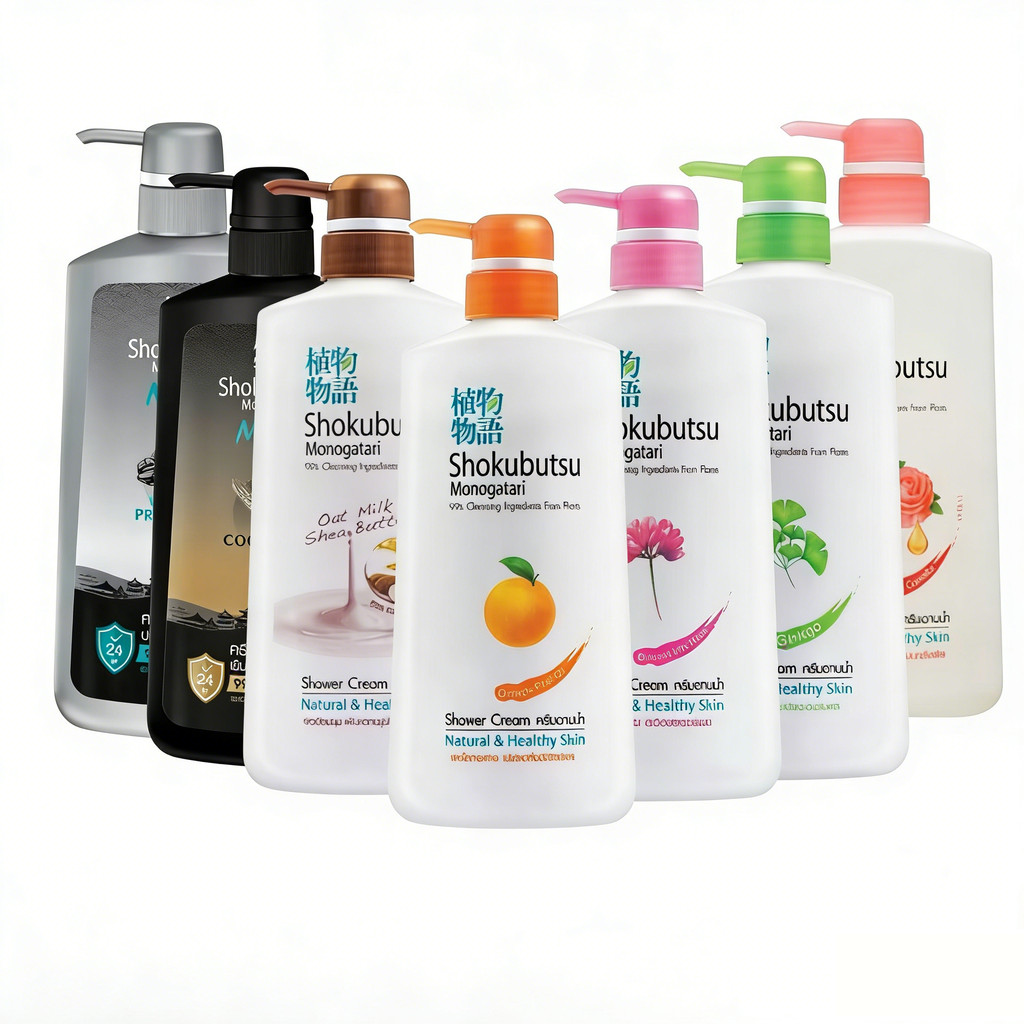 Shokubutsu Monogatari โชกุบุสซึ โมโนกาตาริ ครีมอาบน้ำ เจลอาบน้ำ Shower Cream 500ml.