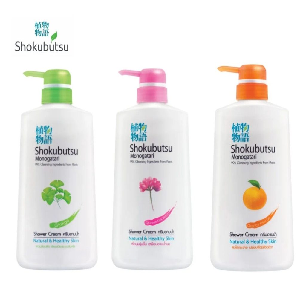 Shokubutsu โชกุบุสซึ ครีมอาบน้ำ 500 มล. หัวปั้ม เลือกสูตรได้ ช่วยทำความสะอาดผิว อย่างอ่อนโยน เหมาะกับทุกสภาพผิว