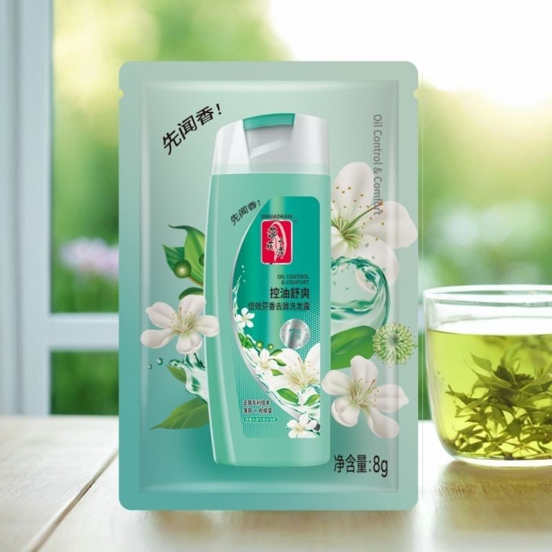 T Tihuazhixiu Bagged Shampoo Hotel Portable Disposable Hotel Travel Size Shampoo 8ml