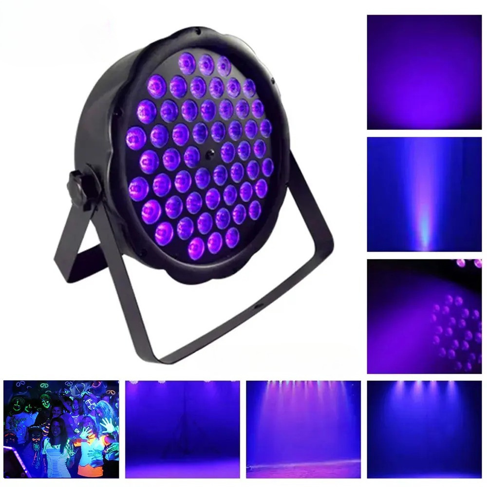 54 ไฟพาร์อัลตราไวโอเลต Led ไฟพาร์แบน ไฟ UV Dj Party ไฟ UV สปอตไลท์ UV