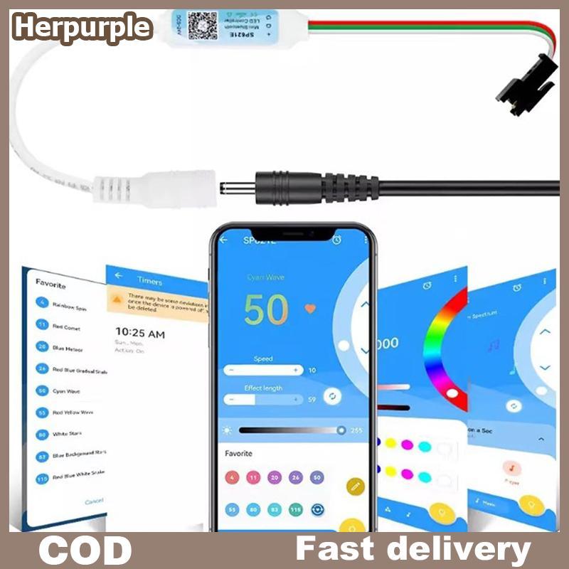 Herpurple SP621E RGB Controller สําหรับ WS2811 WS2812 WS2813 LED Strip Light Control -24V TH