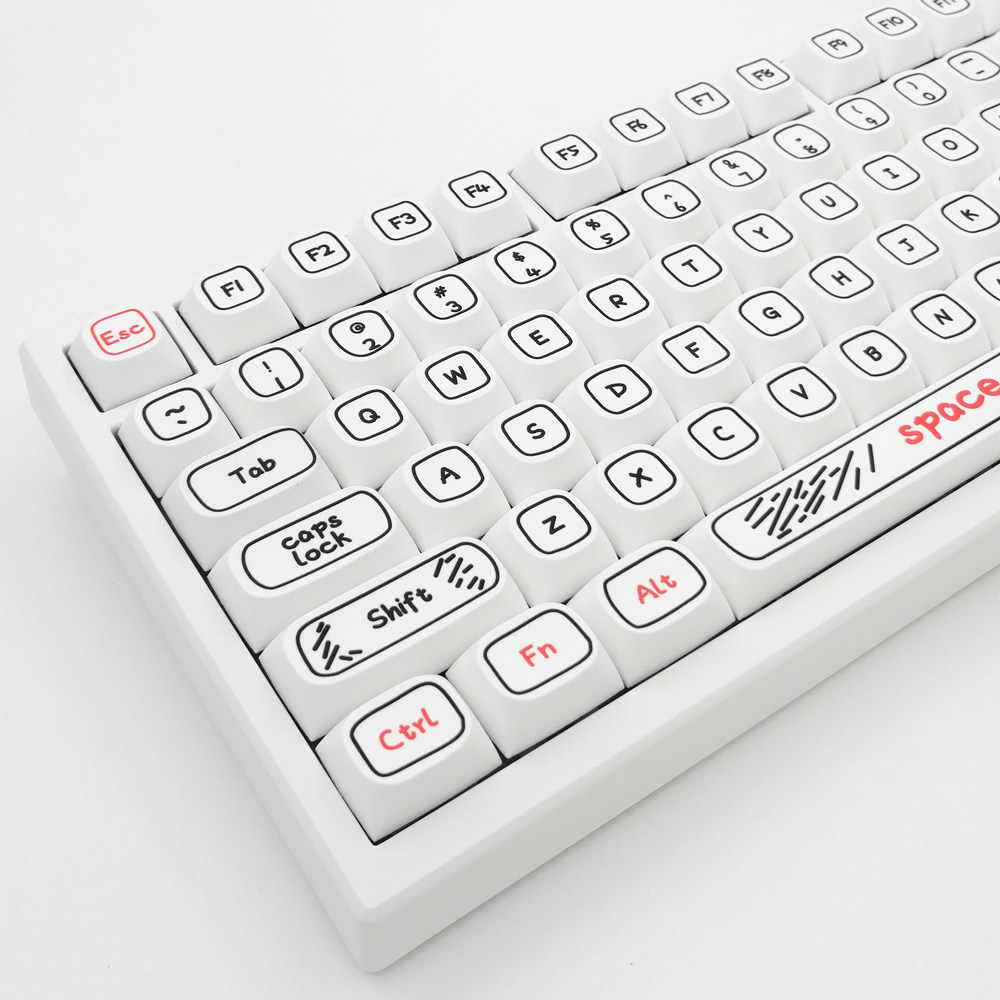 คีย์แคป keycap ใส Graffiti Keycap Keycap Class xda Ball Cap PBT Sublimation เหมาะสําหรับ Cross Axis 