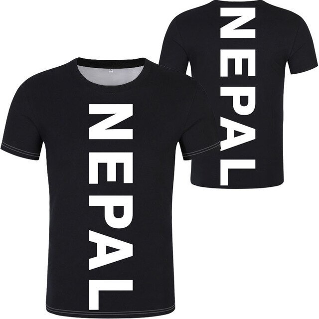 NEPAL เสื้อยืดโลโก้ฟรีที่กําหนดเองชื่อหมายเลข npl เสื้อยืด nation ธง np republic neesal nepali วิทยา