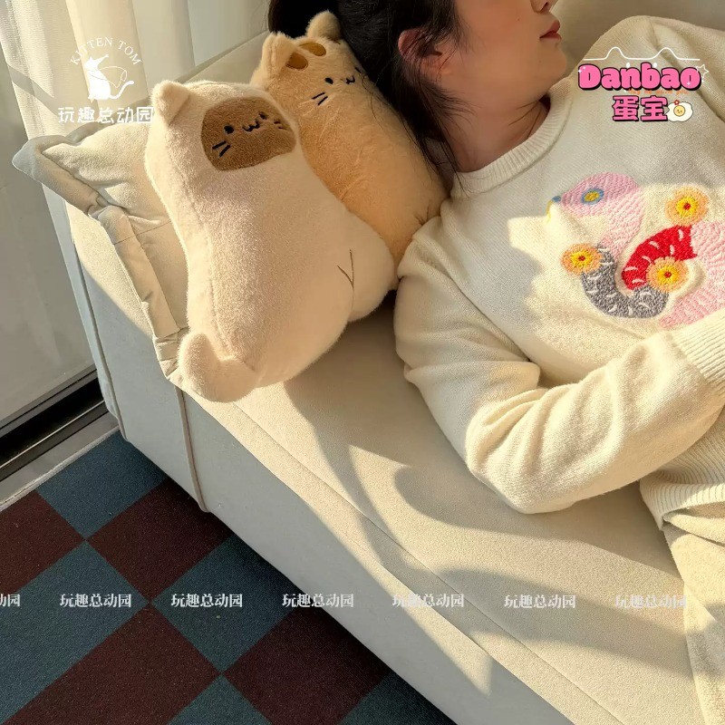 DANBAORow of ลูกแมวของเล่นตุ๊กตาขี้เล่น Puppy Sleeping กอดตุ๊กตานุ่มแมวยาวตุ๊กตาสัตว์ชุดสําหรับโซฟาตกแต่งน่ารักของขวัญวันเกิดสําหรับเด็กชายหญิง-20 ราคา ถูกที่สุด ดีลบีเคเค แกลเลอรีภาพที่ 7