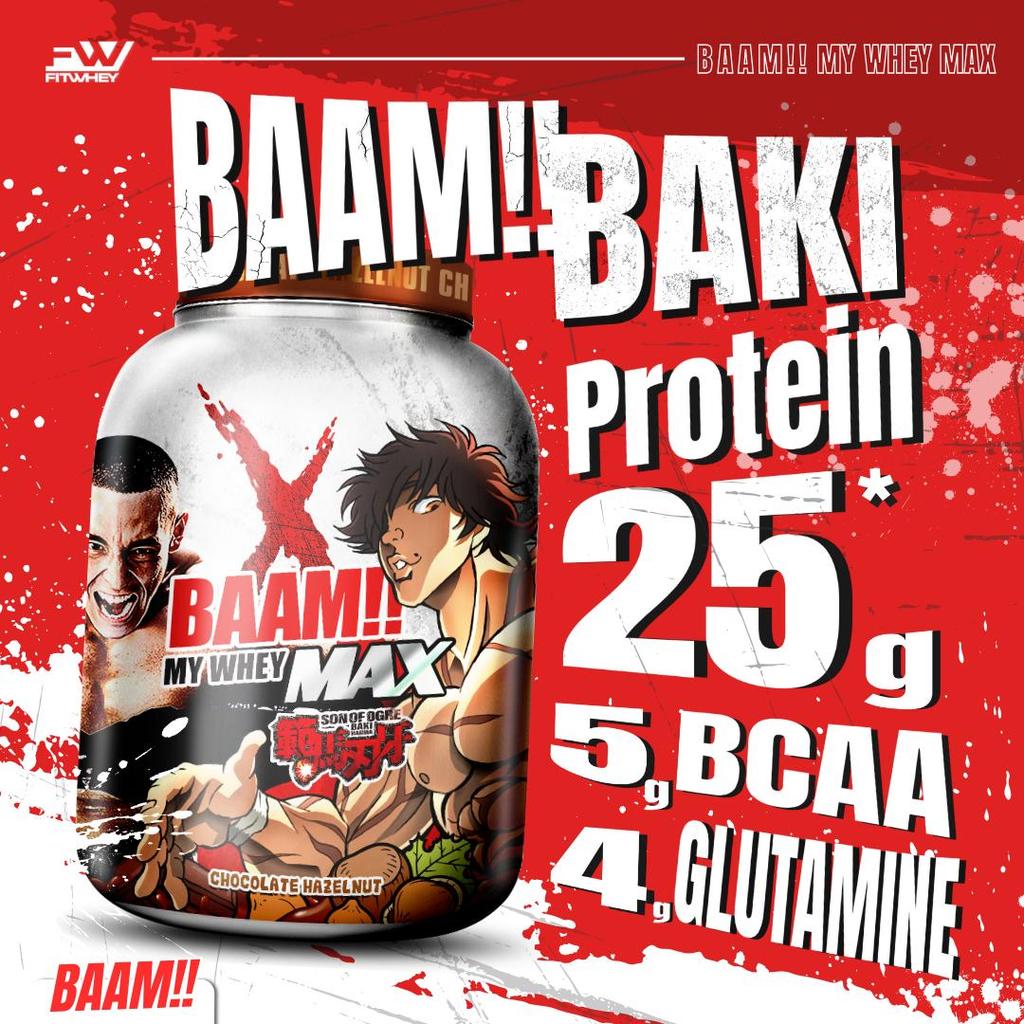 BAAM MY WHEY PROTEIN MAX (5 LB) | โปรตีนคุณภาพดีในราคาที่คุ้มค่า | FITWHEY
