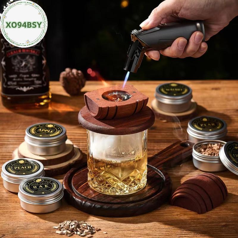 XO94BSY Whisky Barrel r Set - Bar Cotail Flavouring Tool พร้อม Barrel & Filter, Smoking Infuser สําห