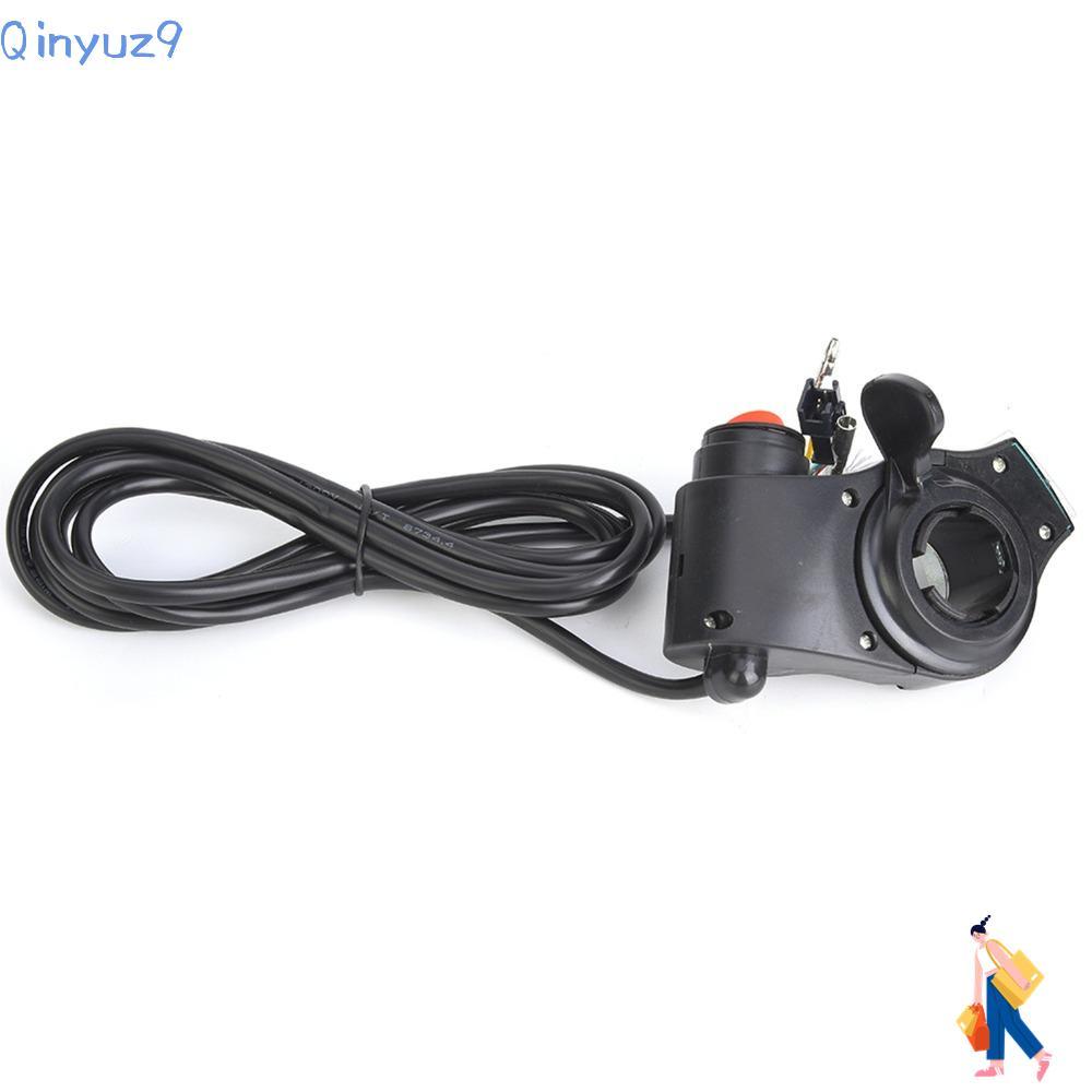 Accelerator Thumb สำหรับจักรยานไฟฟ้าและScooter Display ดิจิตอล 12V-99V ทนทานสีดำ LED ติดตั้งง่าย