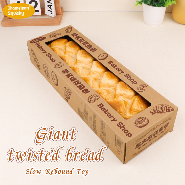 Chameleon Squishy ขนมปังบิดขนาดใหญ่สุดของเล่น Squishy Decomition ของเล่นเด้งช้าสําหรับบรรเทาความเครี