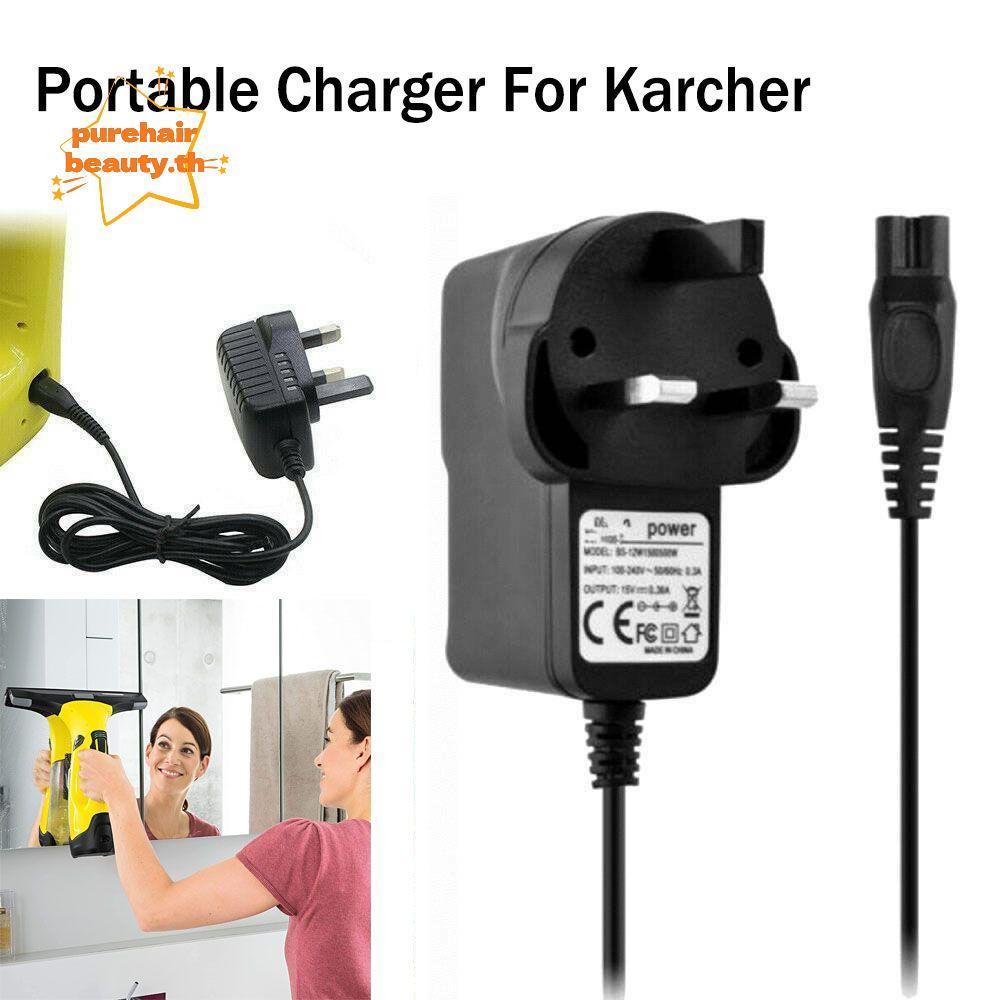 PUREHAIRBEAUTY แหล่งจ่ายไฟสูญญากาศปลั๊กแบบพกพาสําหรับ Karcher สําหรับ Karcher Charger Charger สําหรั